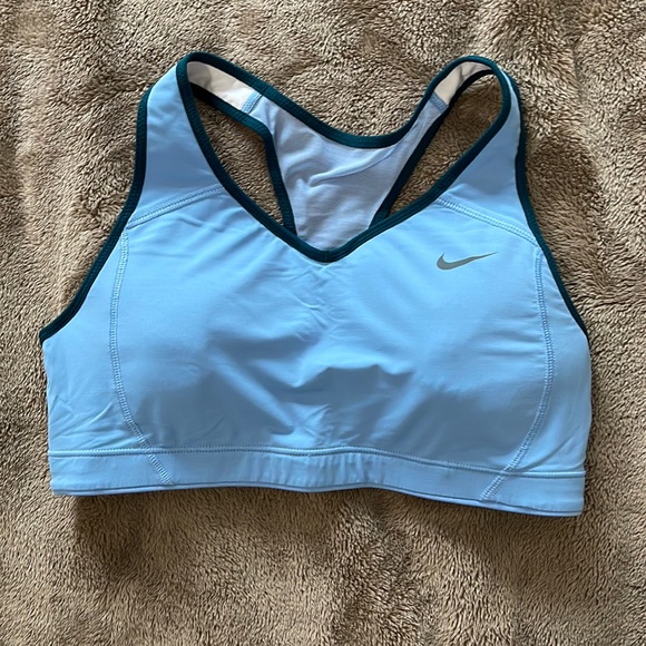 Nike baby blue Dri-fit sports bra, worn twice - Picture 1 of 3